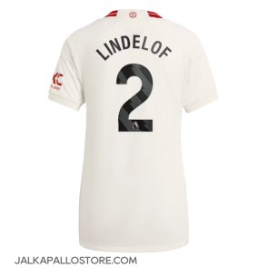 Manchester United Victor Lindelof #2 Kolmaspaita Naisten 2023-24 Lyhythihainen